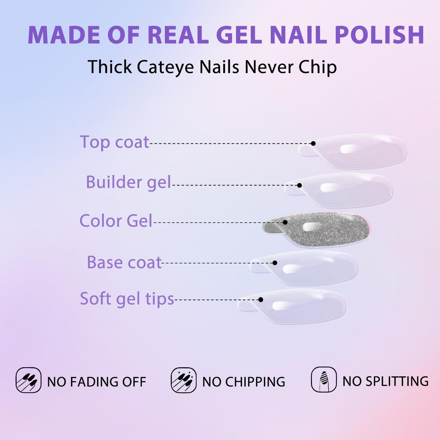 KQueenest Dark Red Cat Eye Press on Nails, Burgundy Glitter Short Coffin, Sparkly Shiny Fake Nails, Cute Bling Acrylic Glue on for Women Holiday Wear, 30 Pcs