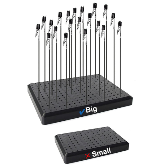 GJJC19B Painting Stand Big Base 14 x 19 Holes and 20pcs Alligator Clip Stick Set Modeling Tools for Airbrush Hobby Model Parts New