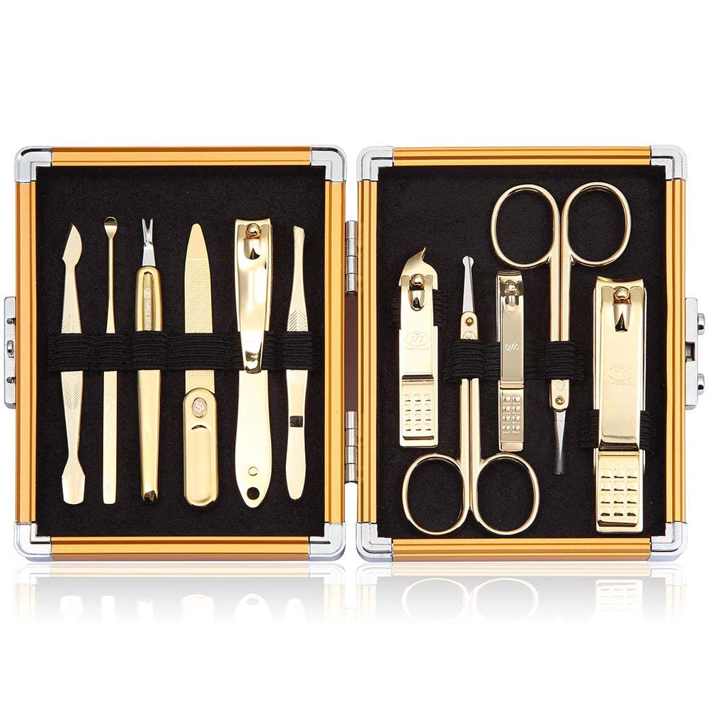 Korean Nail Clipper! World No. 1 Three Seven (777) Premium Quality Gift Travel Manicure Grooming Kit Nail Clipper Set(16000AM), Made in Korea, Since 1975