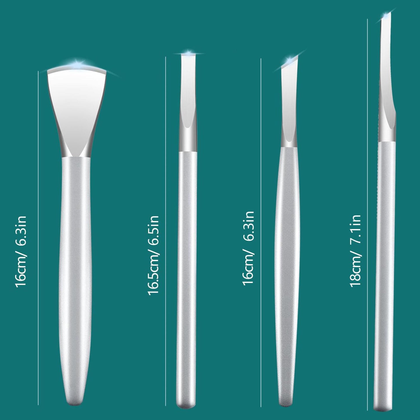 Ingrown Toenail Removal Kit, Pedicure Tools Kit Professional Knife Set Stainless Steel Ingrown Toenail Tool Foot Care Tools Nail Cuticle Remover (4 Pcs Set)