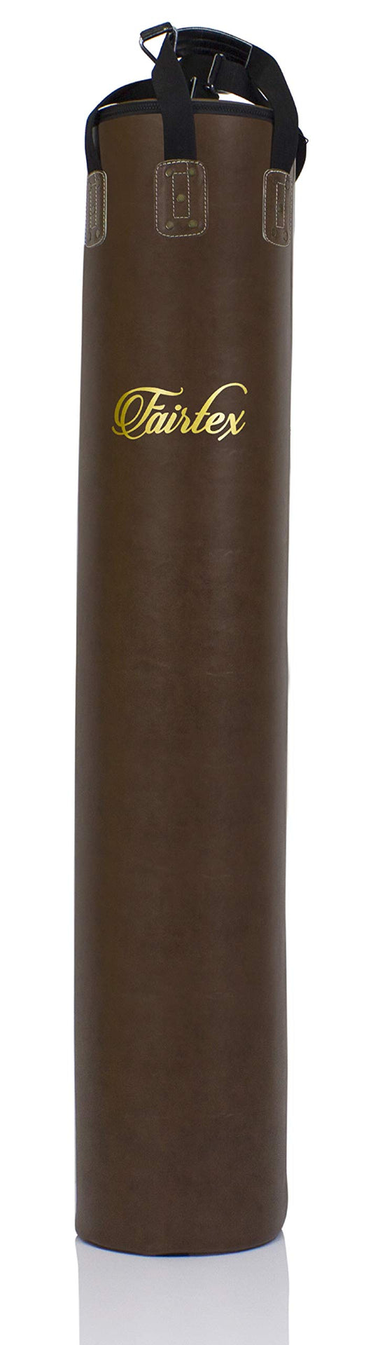 Fairtex HB6 6 Ft. Banana Bag Punching Bag for Muay Thai, Boxing, Kickboxing, MMA (HB6TB Brown Unfilled) - 14.17" W x 70.87" H