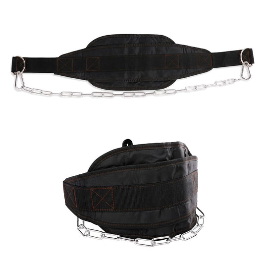 Dip Belt with Chain for Weight Lifting, Weighted Pull Up Belt for High-Intensity Training like Squats, Deadlifts, Pull-Ups, Powerlifting, and Bodybuilding, Comfortable Waist Support for Men & Women