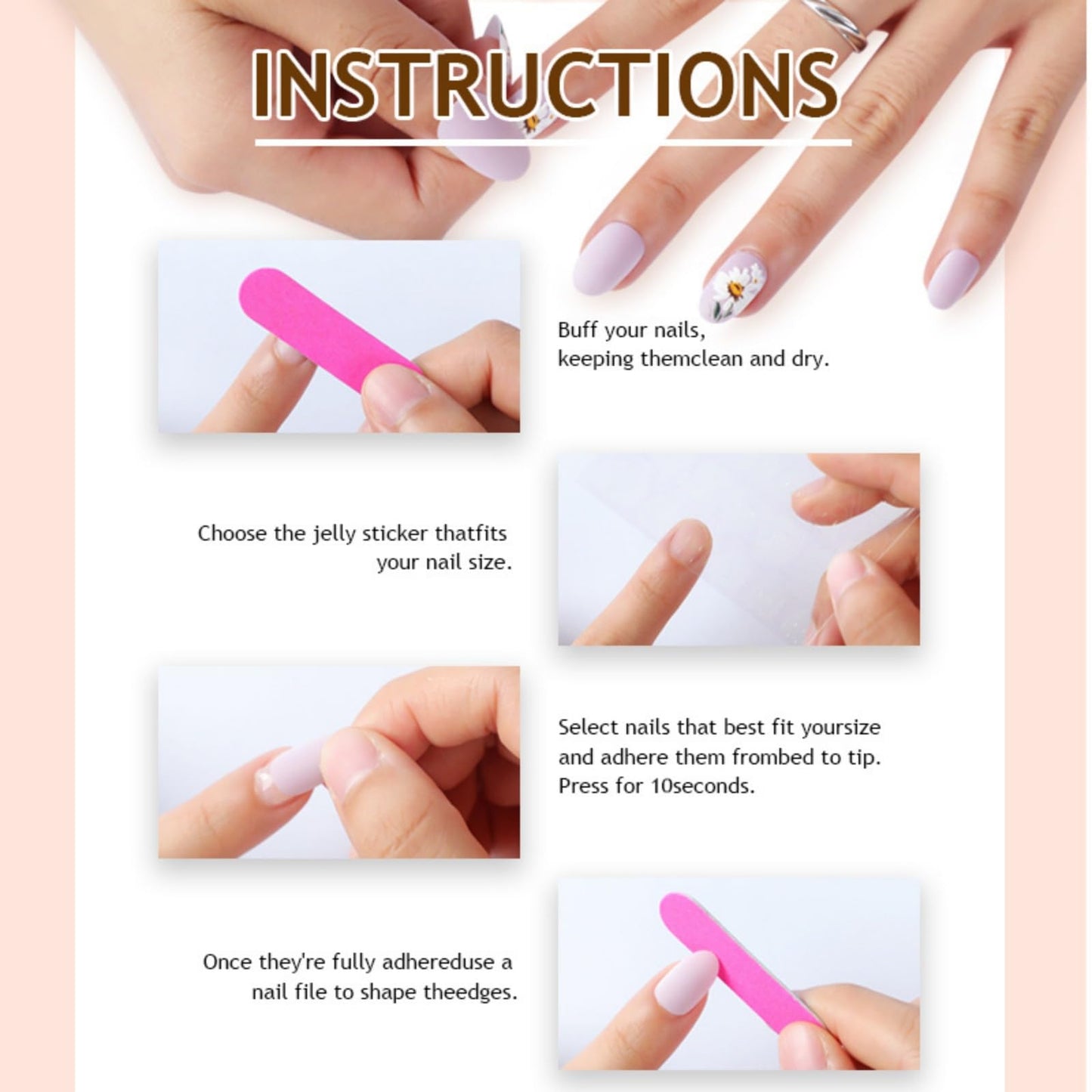 octoswave Valentine Press on Nails Almond Fake Nails Medium Artificial Nail Red Stick on Nail for Women 24pcs