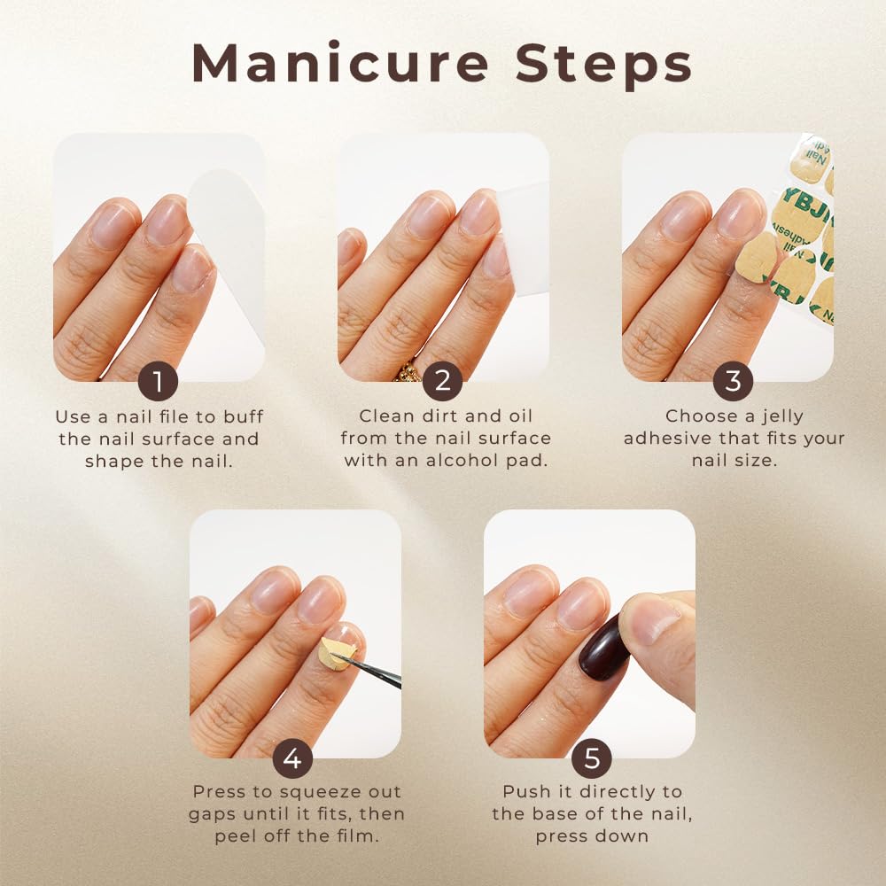 Nelaoco 10PCS Handmade Press On Nails REUSABLE 3D Gel Fake Nails Acrylic Slim Natural Profile Glassy Shine & Detail-Focused Finish (Berry Wild Print Red - M)