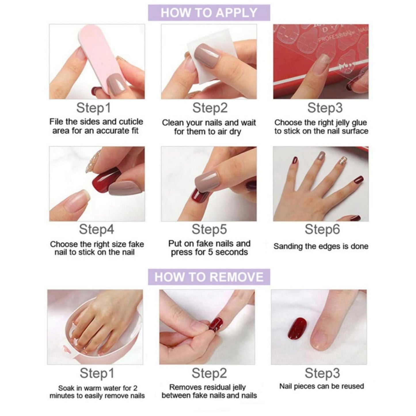10 Pcs Press on Nails Handmade Square Fake Nails with 3D Flower Designs Gradient French Tip False Nail Luxury Glossy Short Acrylic Nails Press ons Reusable Stick on Nail for Women (S)