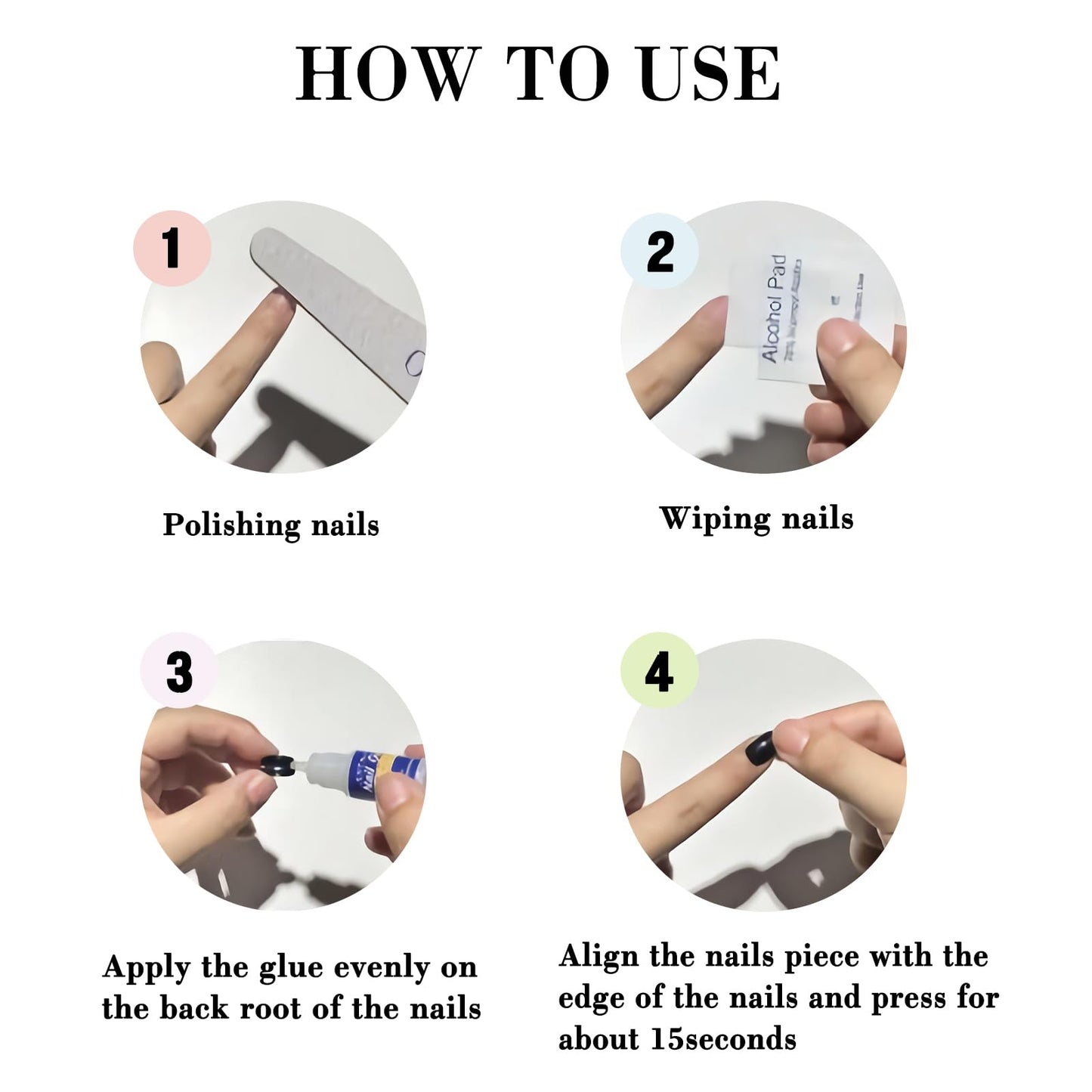 IMRAIN 48Pcs Press on Toe Nails Short Fake Toenails & Medium Duck False Nails with Colorful French Tip Design Glossy Glue on Toe Nails Summer Acrylic Manicure Toenail Press on Nails
