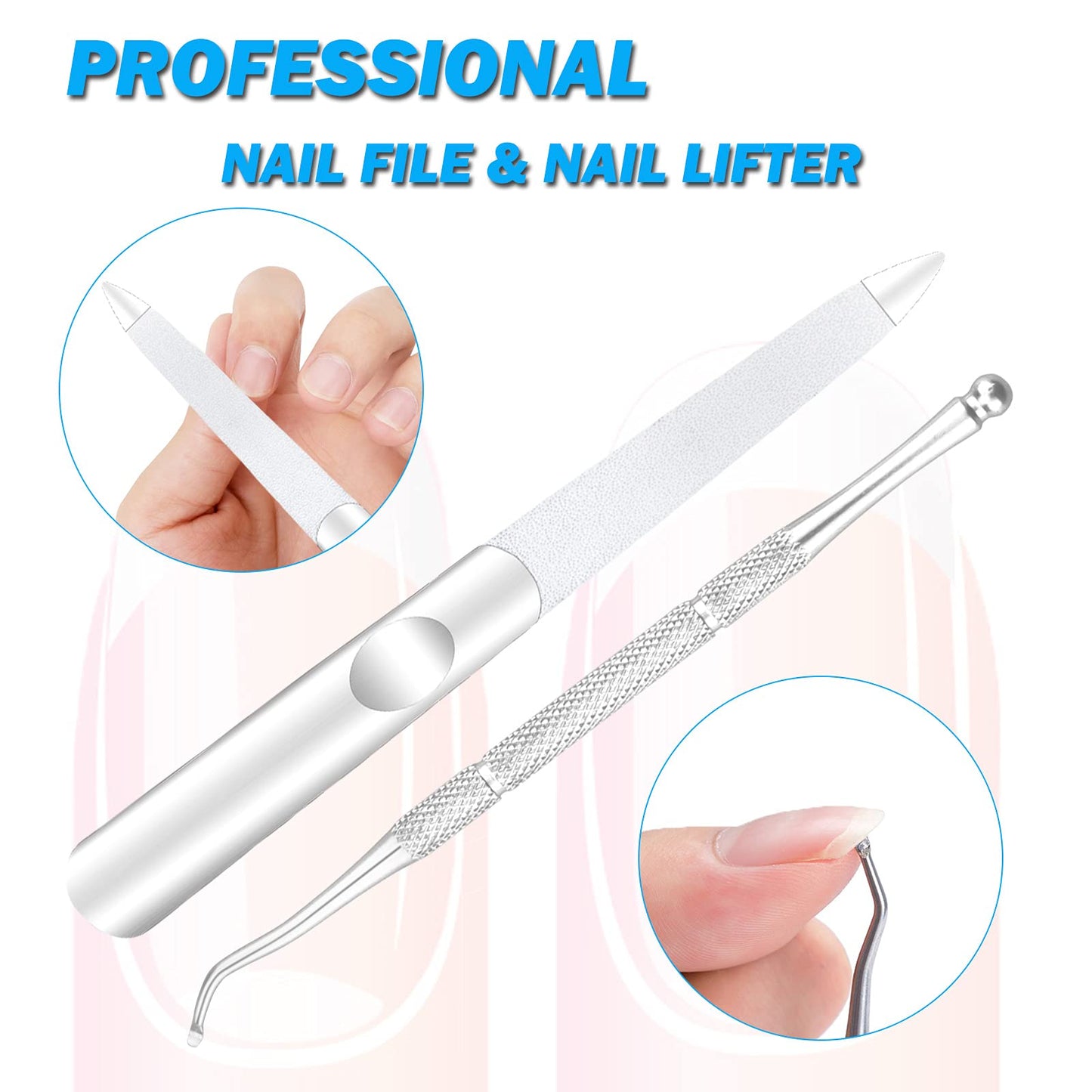 Podiatrist Toenail Clippers, Pedicure Toenail Cutters with Super Sharp Curved Blade, Professional Thick & Ingrown Toe Nail Clippers for Adults & Seniors