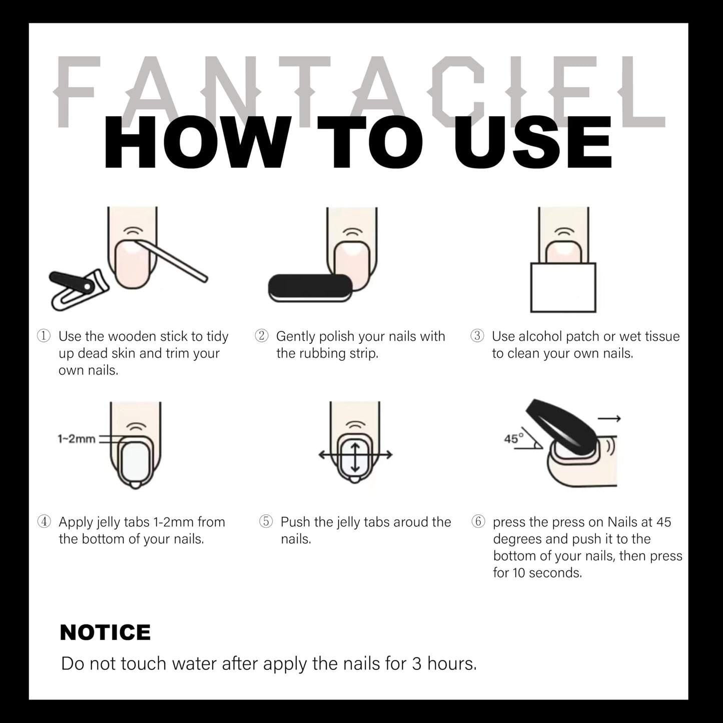 FANTACIEL 10 PCS Handemade Press On Nails Cat Eye Design Acrylic Nails Reusable Almond Fake Nails Rainbow 3 Almond L