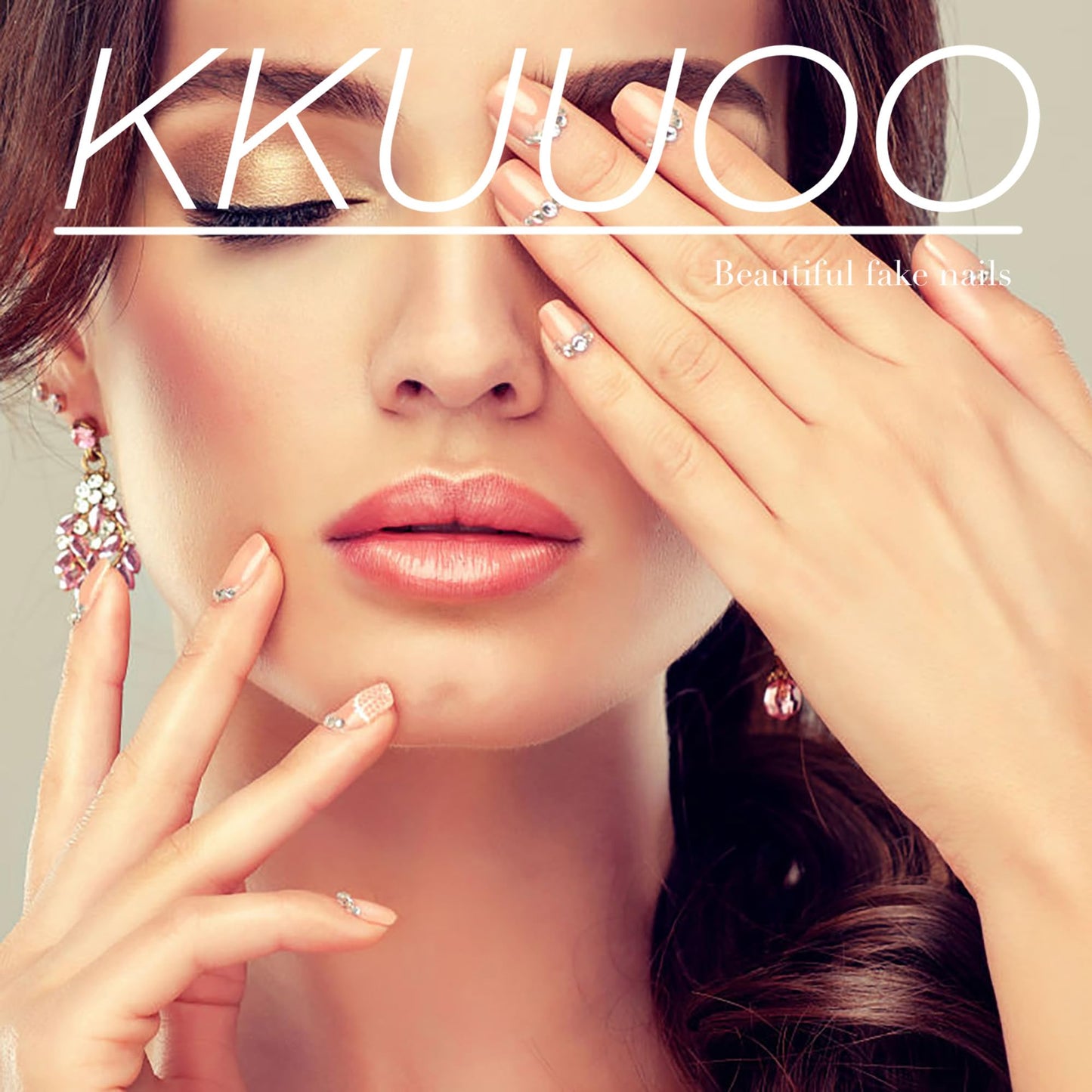 KKUUOO 4 Pack Press on Toenails, Short Square Fake Toe Nails, Summer Full Cover Glossy Acrylic Toenails with Glitter for Women Girls, 96 Pieces