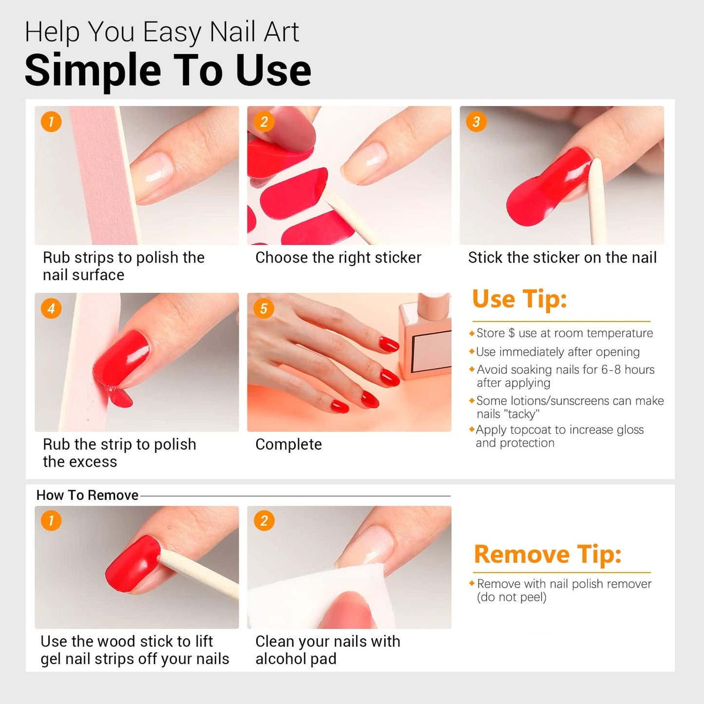 SILPECWEE 20 Sheets Toenail Polish Strips for Women Toe Nail Stickers Full Nail Wraps Self Adhesive Gel Nail Strips Toes Manicure Sticker for Nail Art Accessories with Nail File