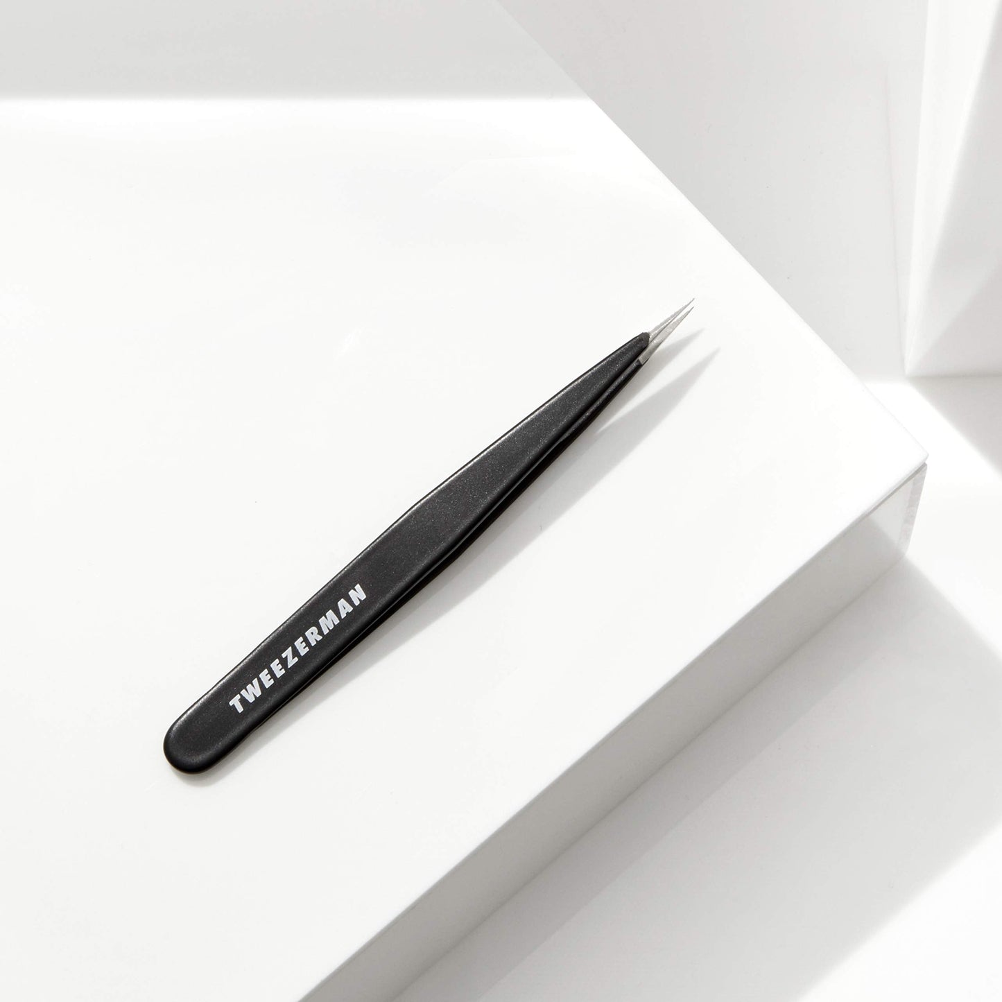 Tweezerman Stainless Steel Point Tweezer - Eyebrow Precision Tweezers, Facial and Ingrown Hair Removal (Midnight Sky)