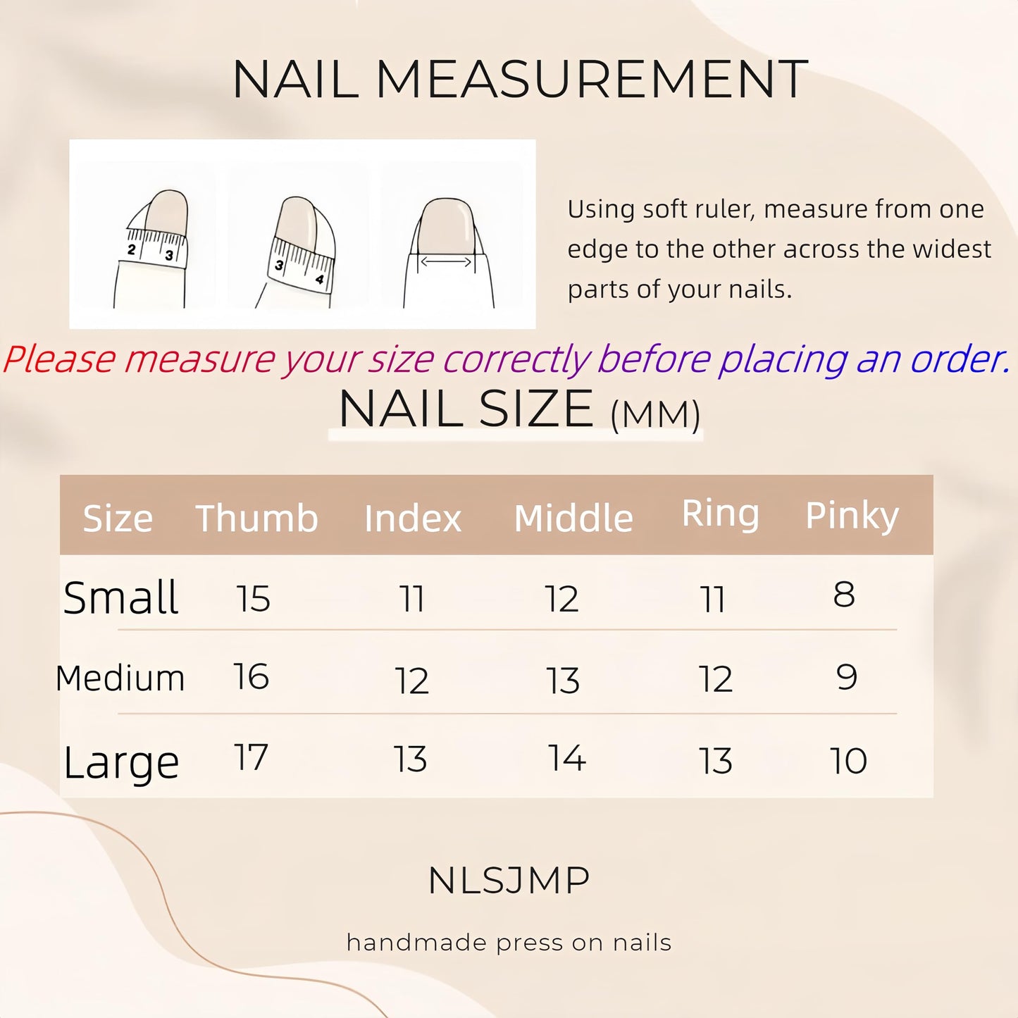 NLSJMP Handmade Press on Nails,Acrylic Fake Nails Kit,Luxury glitter brown leopard Design Nail Art Kit,Reusable False nails,Include Toolkit,10pcs,Size S，#864