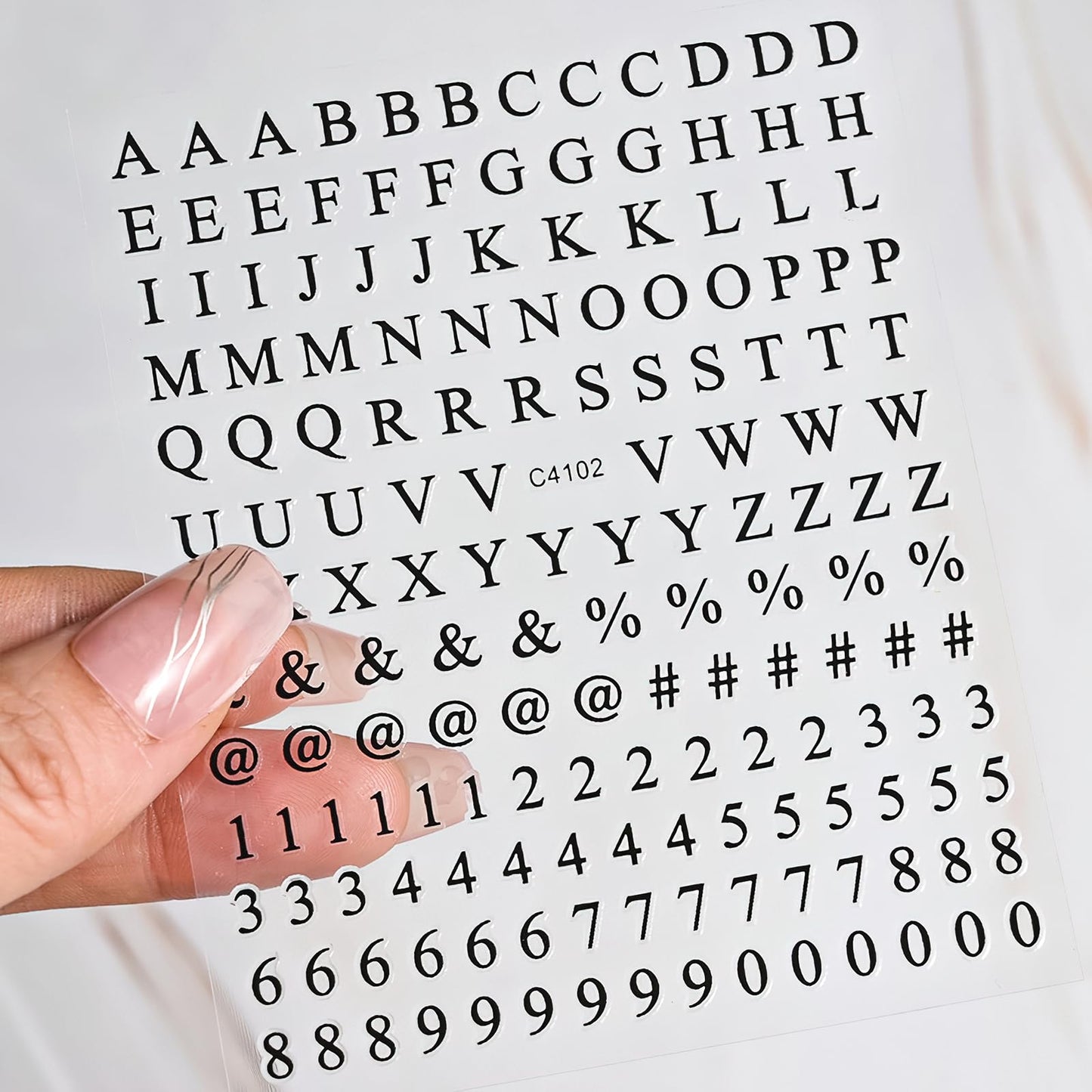 ROFIBUT Letters Nail Art Stickers Number Nail Decals 3D Self-Adhesive Luxury Gold Silver English Alphabet Nail Sticker Black White Number Nail Art Supplies for Women Girls Manicure DIY 8 Sheets