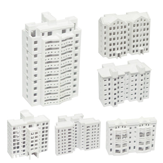 Attuslla Building Material Model Building Model for Home Decor Sand Tray Miniatures Garden Statue Model Mini Garden Decor Sand Table Model Building Kit Sand Table Decor (6 PCS 1:500), CX-03061
