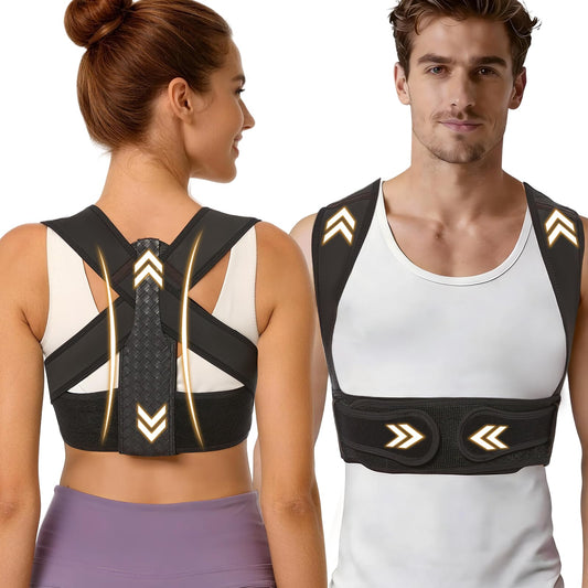 WNIEYO Posture Corrector for Women and Men Back Brace for Women Back Straightener for Effective Lower Back Pain Relief, Scoliosis, and Better Posture Support(S/M)