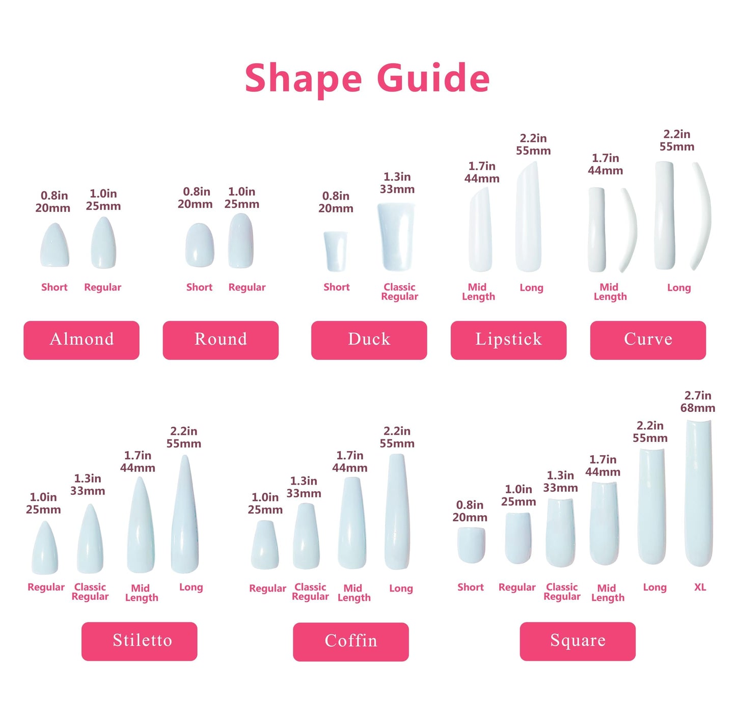 LOVFUL Press on Nails Angel's Tear Rhinestone | Handmade with Full Covered Crystals | Reusable Fake Nails | Square Mid length 1.7in | H48-L