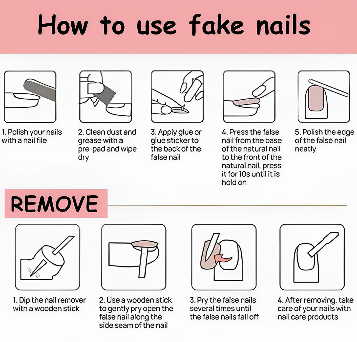 Summer Blue Press On Nails Medium Almond Fake Nails French False Nails With Starfish Designs Acrylic 3D Flower Press Ons Full Cover Glue On Nail Glossy Stick On Nail For Women 24Pcs