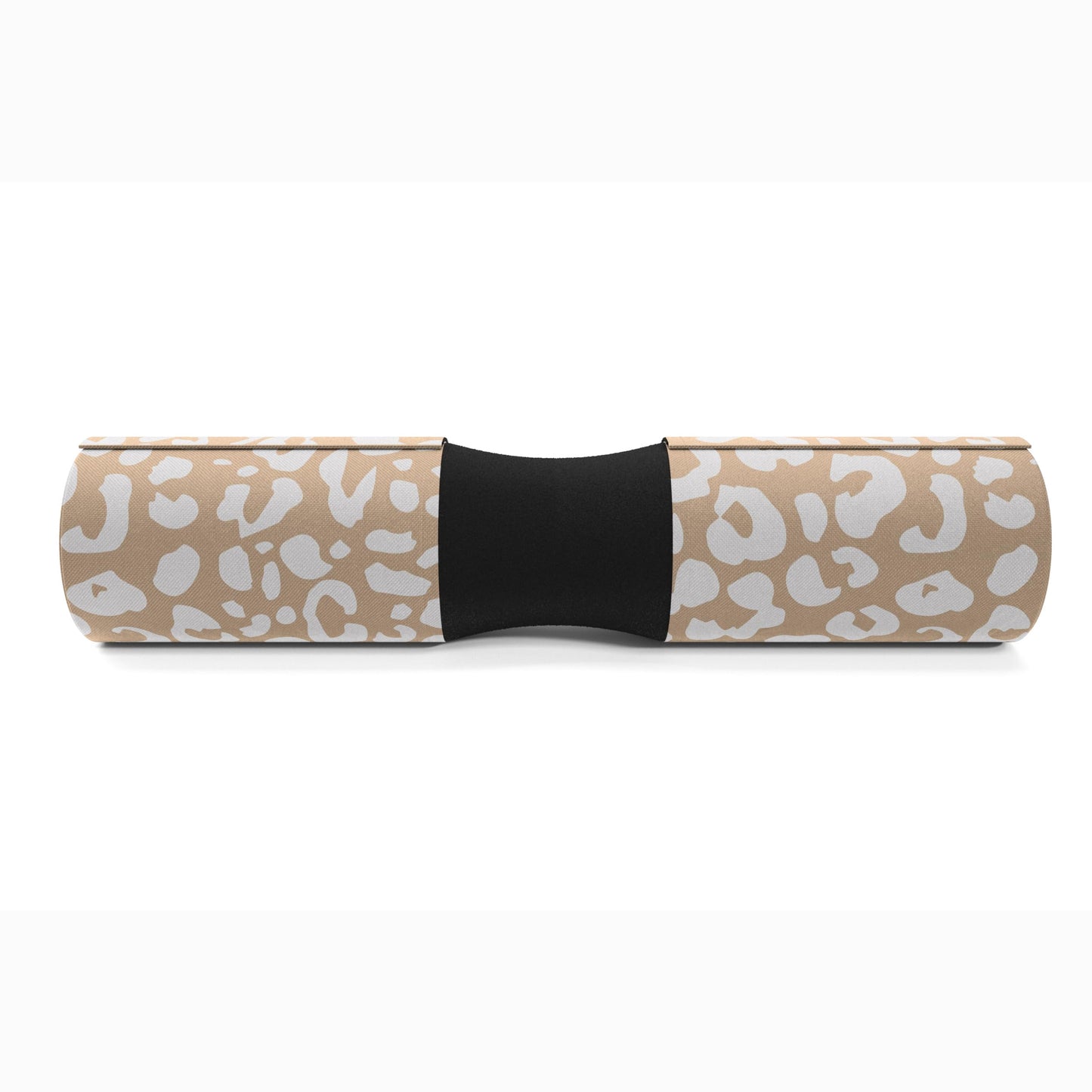 FITGIRL - Squat Pad and Hip Thrust Pad for Leg Day, Barbell Pad Stays in Place Secure, Thick Cushion for Comfortable Squats Lunges Glute Bridges, Olympic Bar and Smith Machine (Deluxe Beige Leopard)