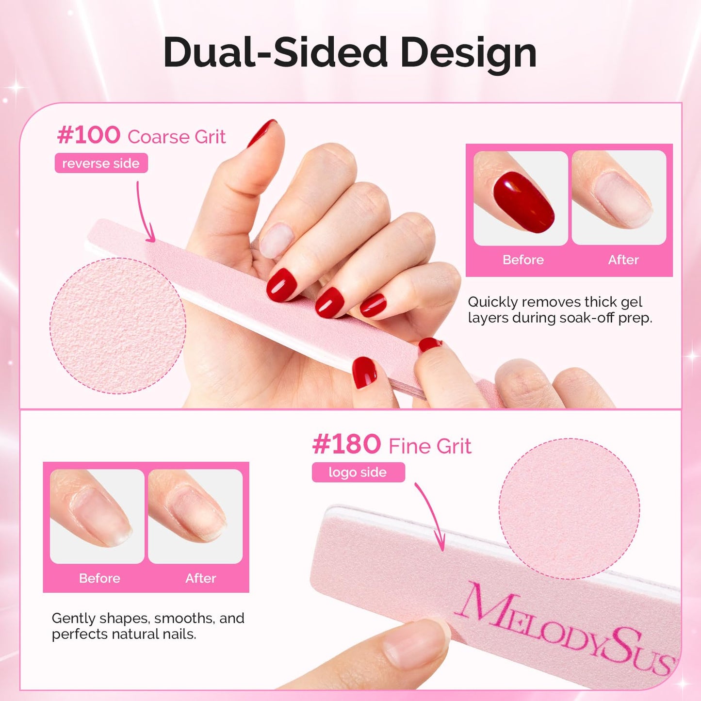 MelodySusie Pen-Shaped Portable Nail Drill with AC Adapter with Nail File Kit