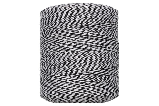 JAM PAPER Twine - Black & White Baker's Twine - 500 Yards - Sold Individually