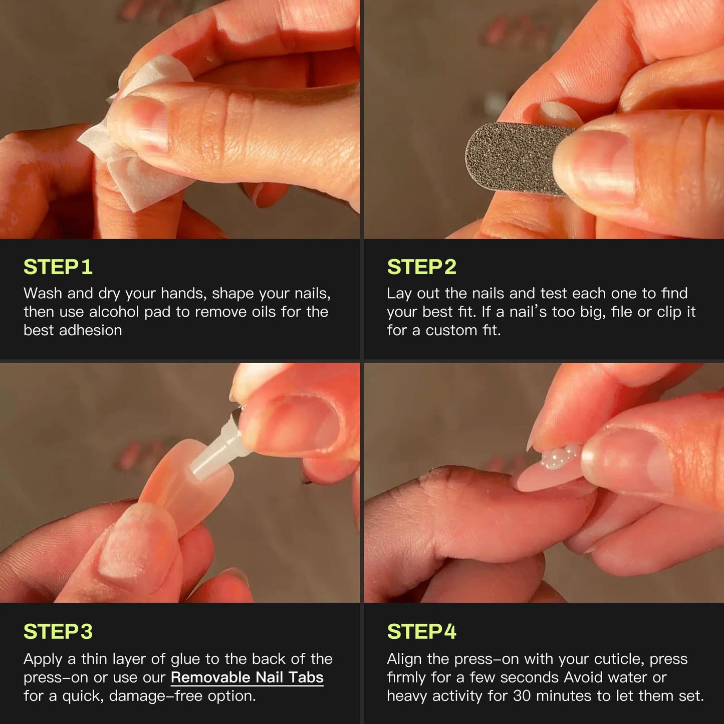 Never Have I Ever FAWNING OVER YOU Short Almond Press On Nails 24 Piece Soft Gel False Nails for Everyday Wear Reusable Comfortable Fit for Women As Seen on Shark Tank