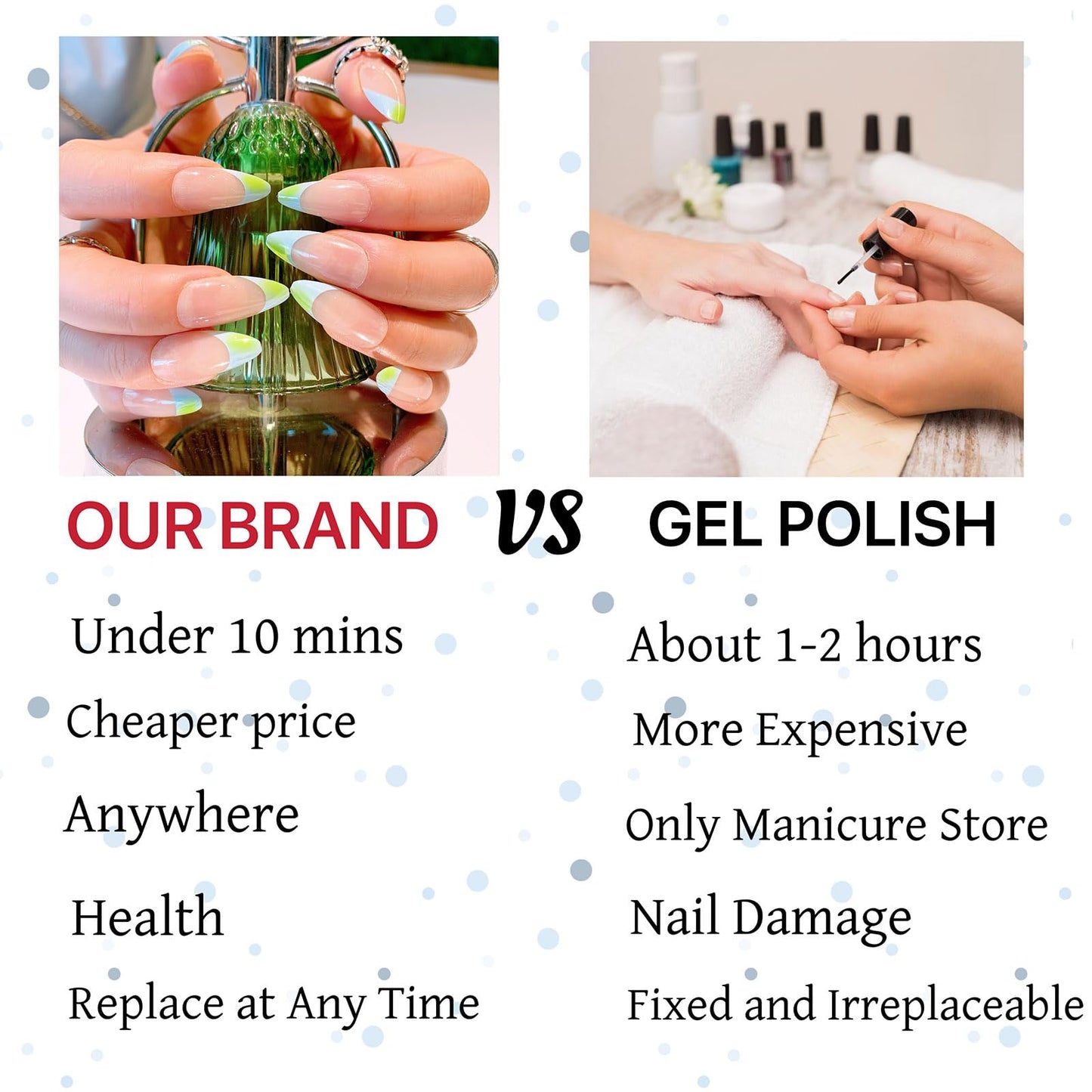 24 Pcs Press on nails French Short Almond Fake Nails Nude Glossy Glue on Nails Ins Style Acrylic Nails Removable Stick on Nails for Women 12 Size Kit