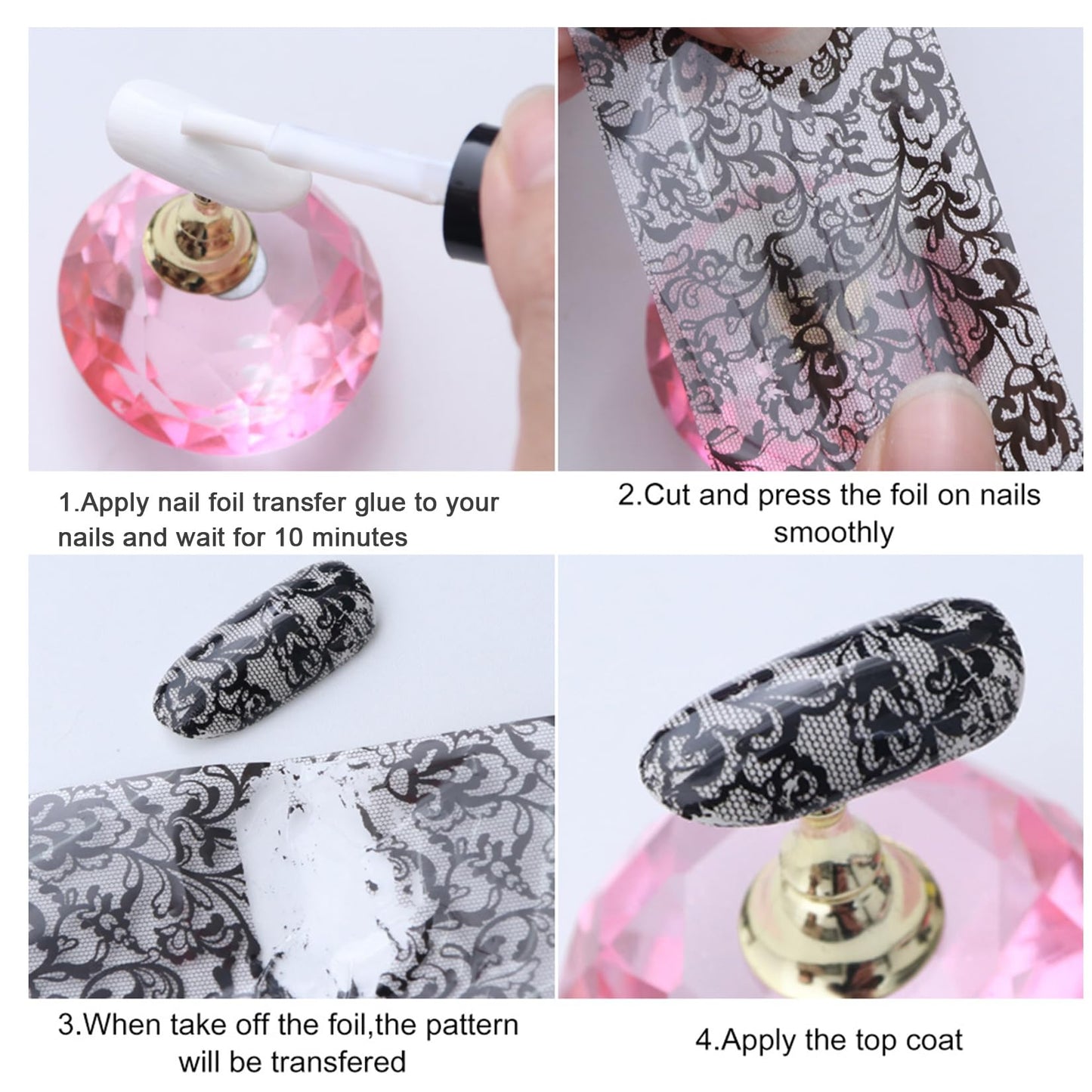 Nail Foils Transfer Nail Art 50PCS Holographic Starry Sky Stickers Marble Decals Nail Supplies Colorful Gradient Pink Blue Nail Art Foil Transfer Sheets Paper for Women DIY Designs Manicure Accessory