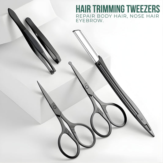 Kozaare Nail Clipper Set, 40 Pieces Stainless Steel Manicure and Pedicure Kit with Professional Nail Clippers (Black)