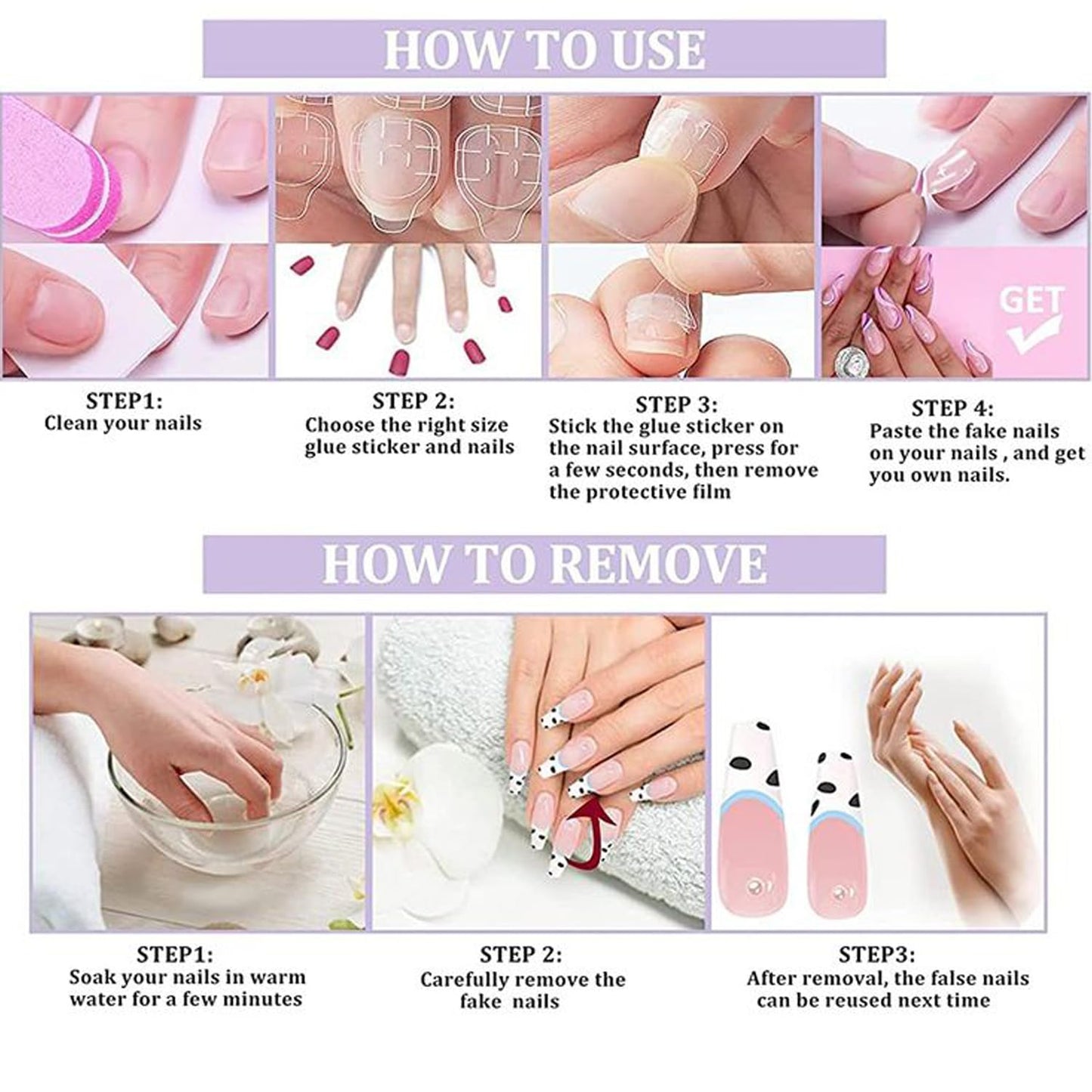 30Pcs Medium Almond Press on Nails Leopard French Fake Nails Heart Cherry False Nails Zebra Stripes Acrylic Stick on Nails Black Stripe Full Cover Y2K Star Glossy Gel Artificial Glue on Nail for Women