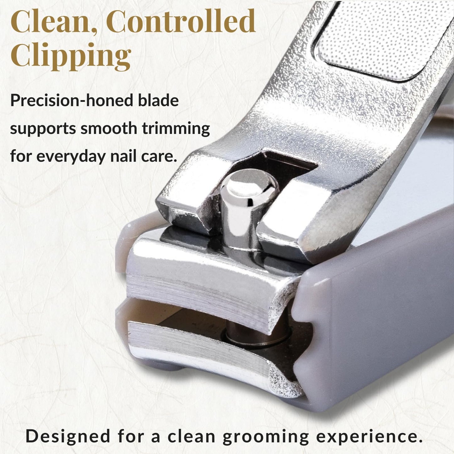 Wablade Japanese Nail Clippers, 2.8 Inch, Made in Seki Japan, Curved Carbon Steel Blade, Built-in Catcher & Nail File, Clean Controlled Trimming for Fingernails & Toenails (Silver)