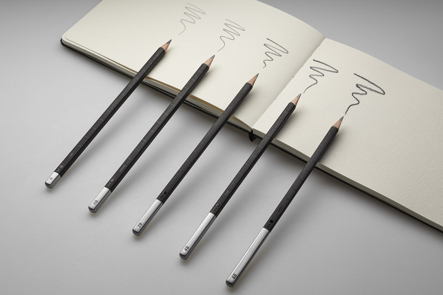 Moleskine Drawing Pencil Set, Graphite, 5 Pieces