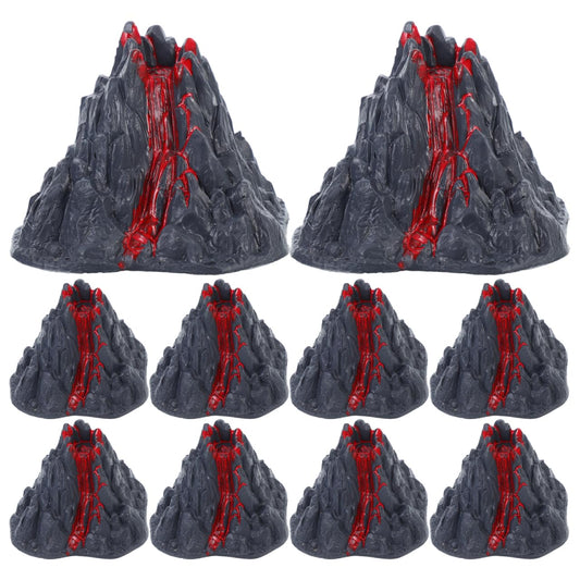 Toyvian Realistic Volcano Model Toy, 2.76inch Simulation Lava Volcano Figure for Science Projects School Dioramas Miniature Landscape Ornament Cake Toppers Educational Science Kit for Kids