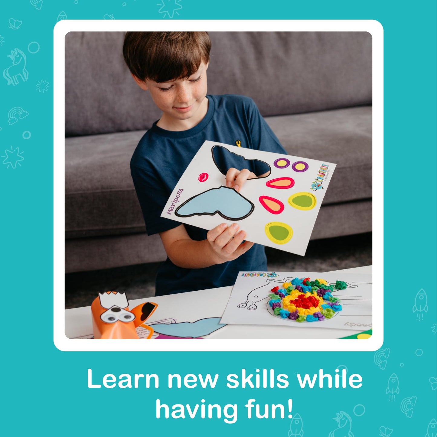 Craftikit® 20 Award-Winning Animal Toddler Arts and Crafts for Kids Ages 3-10 Years, All-Inclusive Animal Craft Kits, Fun Toddler Craft Box for Girls, Boys in Preschool
