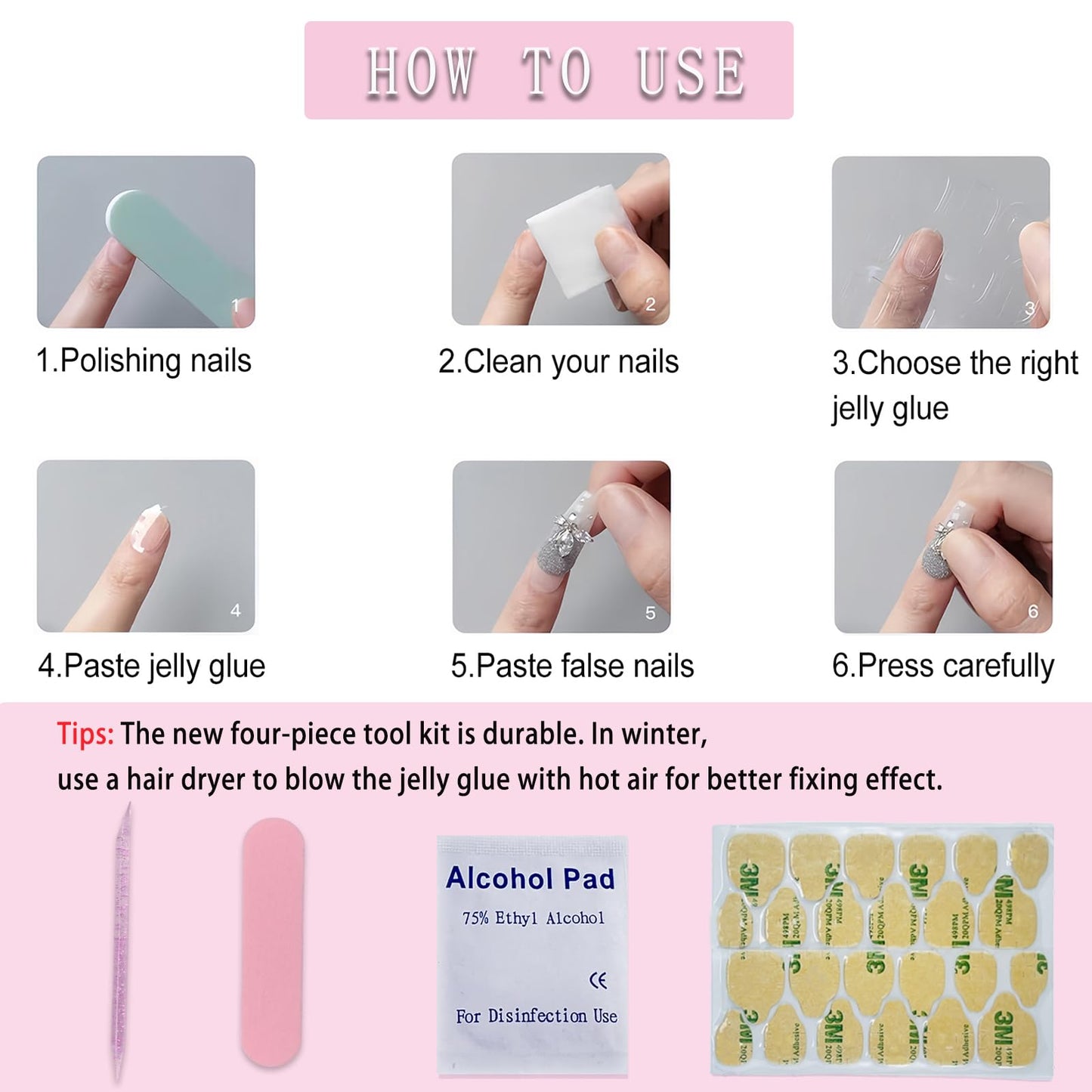 Black White Polka Dot Press on Nails Medium Almond Fake Nails Black White French Tip Design False Nails Nude Full Cover Glossy Acrylic Stick on Nail for Women Girls Manicure Decoration 24Pcs