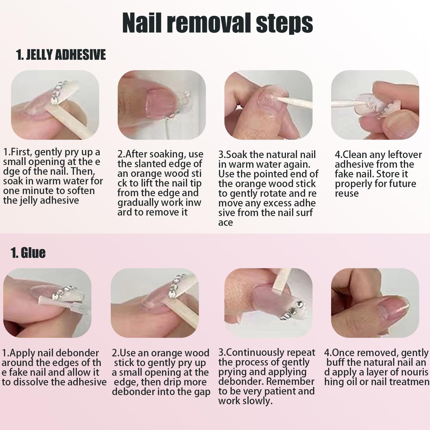 Handmade Press On Nails Almond Tip Color White Reusable Stick On Fake Nails Luxury Elegant Sexy Style For Women Gift With Nail Glue M