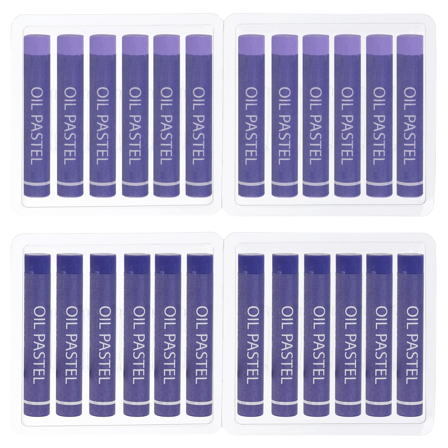 PATIKIL Light Purple, Violet Oil Pastels, 24Pcs Soft Oil Crayons Creamy Pastels Stick Art Supplies for Art Painting Drawing Blending Graffiti for Artists Beginners