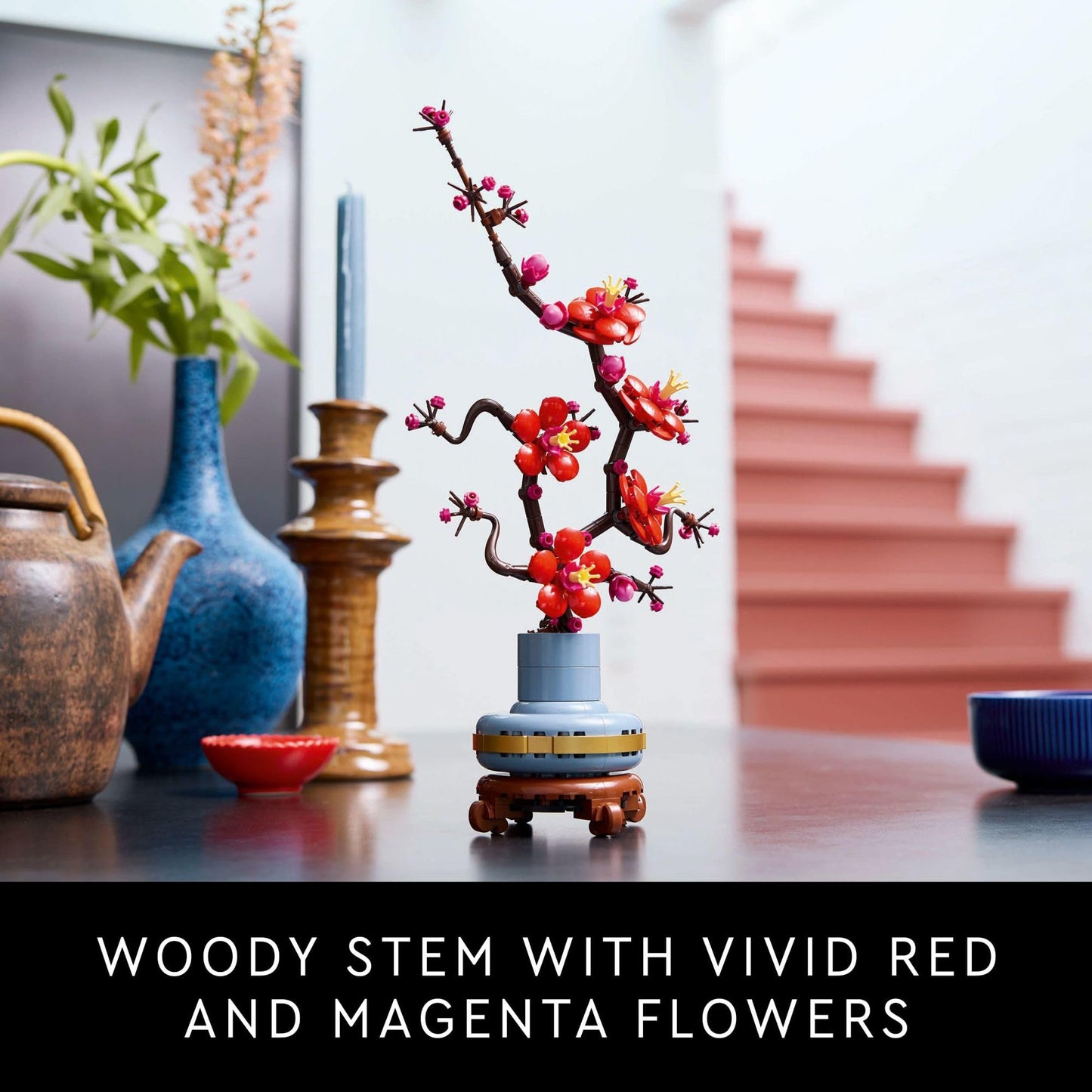 LEGO Botanicals Plum Blossom Building Sets for Adults - Artificial Flower for Dinner Table Centerpiece, Living Room Home Decor, Ages 18+ - DIY Craft Kits - Gift for Birthdays - 10369