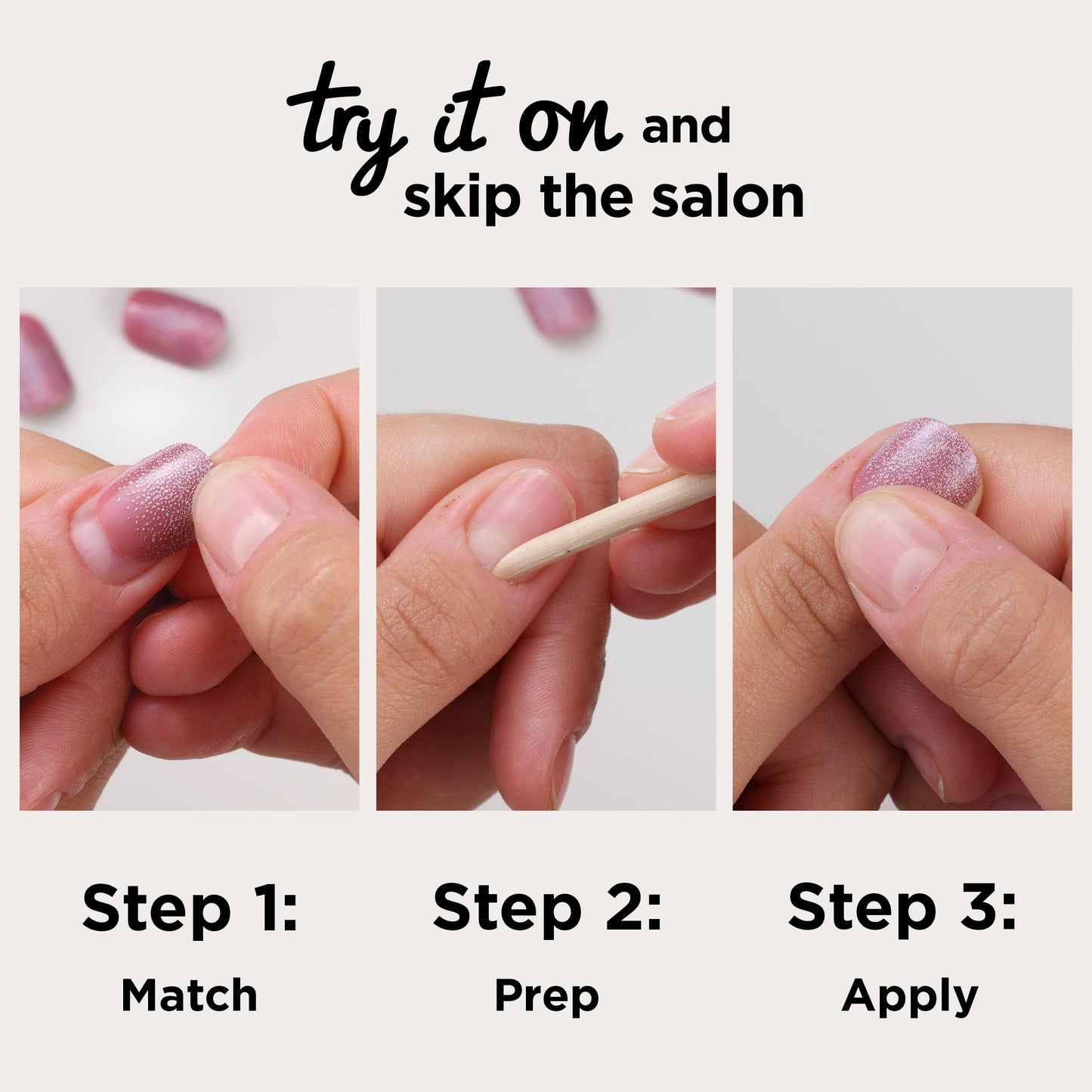 Sally Hansen Salon Effects Perfect Press-On Nails | Almond Shape | Easy to Apply, Non-Damaging | 30 Nails, Nail Glue, Adhesive Tabs, File | ASAP Apple