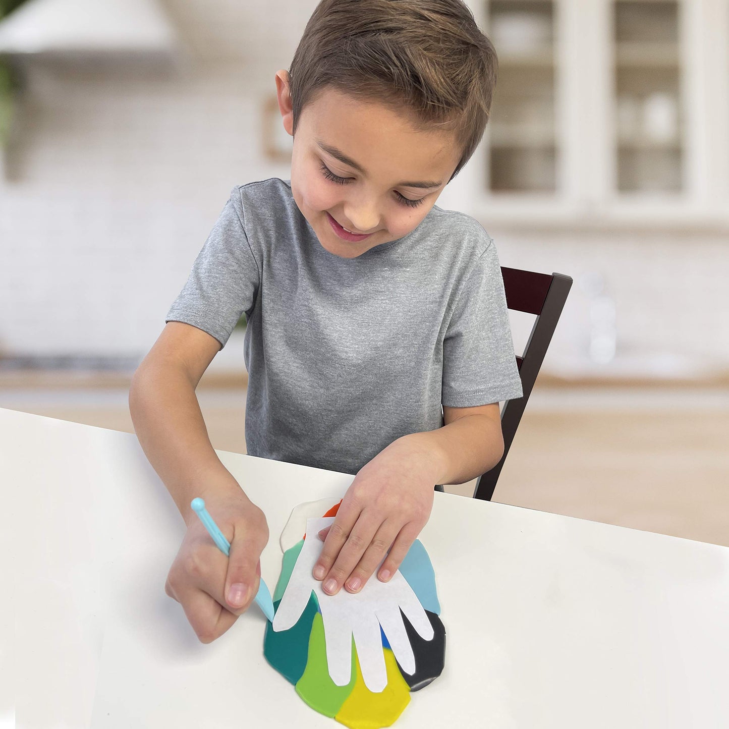 Hapinest Make Your Own Clay Handprint Bowl Kit for Kids, Art and Crafts for Boys & Girls, Kids DIY Craft Kit, Clay Bowl Handprint Kit for Kids, Handprint Kit Clay Craft Kit Ages 6 7 8-12 & Up