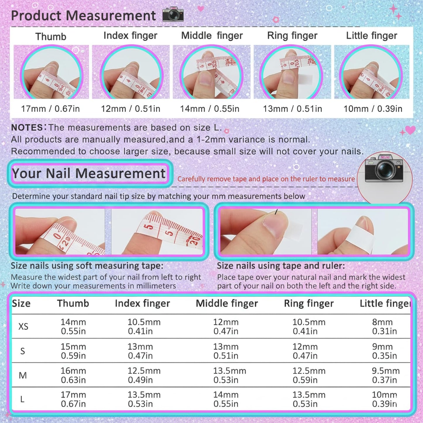 IMRAIN Handmade Press on Nails - Silver Metallic Chrome & Aurora Shiny Design - 10Pcs Almond Shape Y2K Cyberpunk Futuristic Liquid Metal Fake Nails(m)