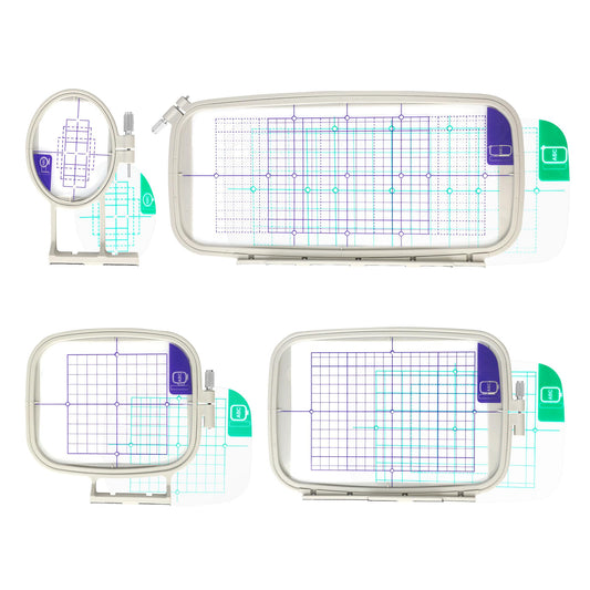 Sew Tech Embroidery Hoops for Brother PE900 PE800 SE2000 SE2100DI SE1900 PE770 780D PE750 750D PE700 700II NS1250E NS1150E NS2750D NS2850D Brother Innovis 1250 700 Babylock Embroidery Machine Hoop
