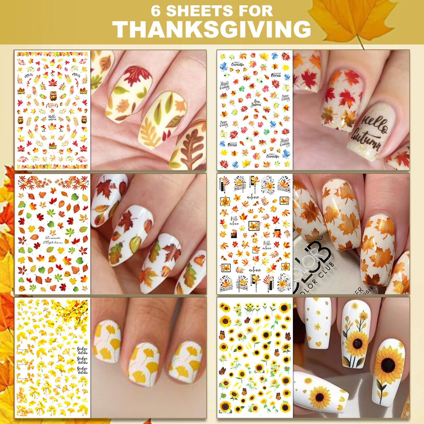IDDFEVE 30 Sheets All Holiday Nail Art Stickers, Variety Pack Seasonal Nail Decals for All Year, Self-Adhesive Pegatinas Uñas St. Patrick's Independence Day Halloween Fall Christmas Heart Design