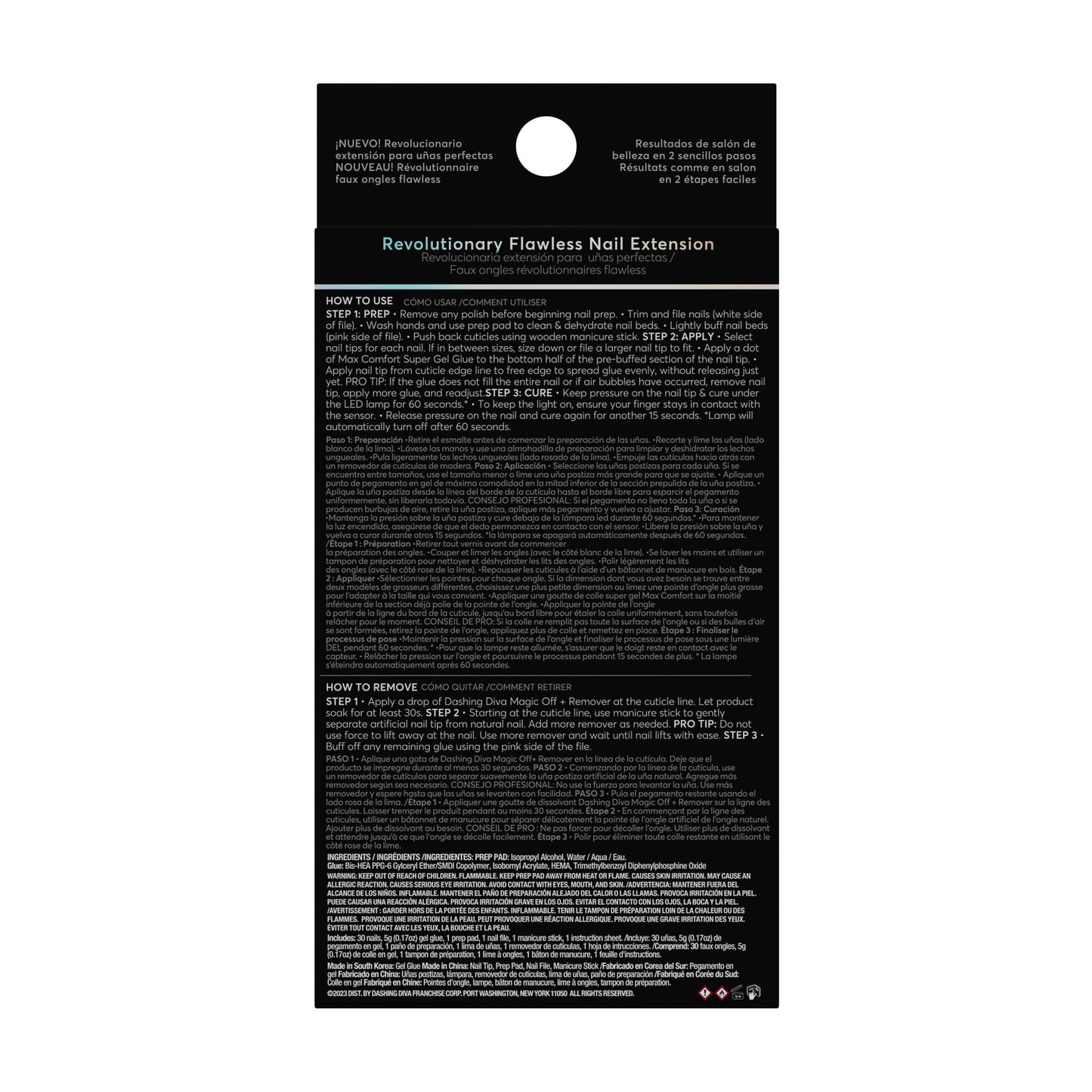 Dashing Diva GelXtend Design & Removal Kit - Nail Tips & Magic Off+ Remover - Acrylic Nails with LED Glue - Lasts Up to 14 Days - Press On Remover with Niacinamide and Castor Oil - Rouge Shimmer