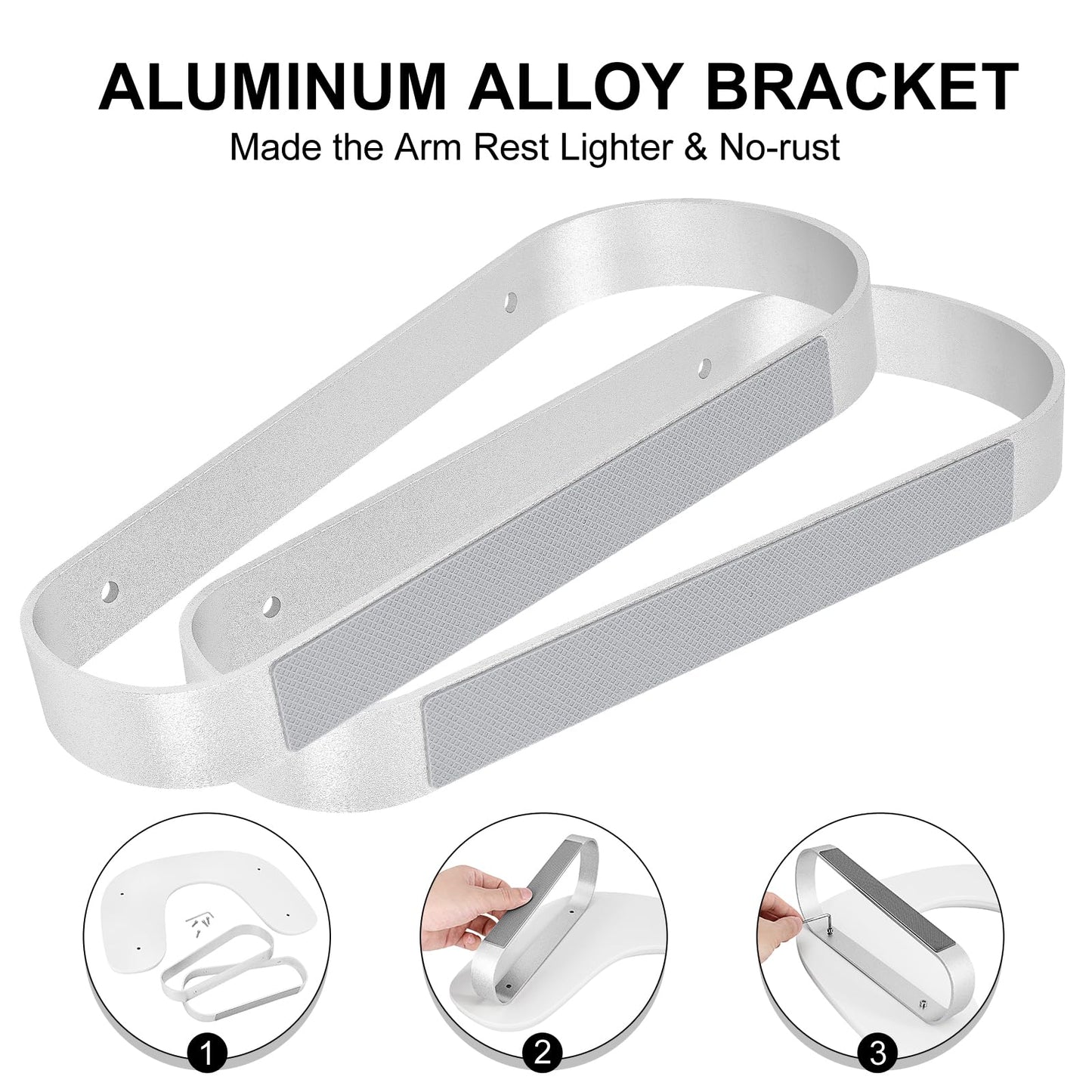 U Shaped Arm Rest for Nails Tech,Cleanable Leather Manicure Nail Hand Rest Stand,Nail Armrest Pillow for Acrylic Nails Salon Tool,Aluminum Alloy Holder,Non-slip Pads