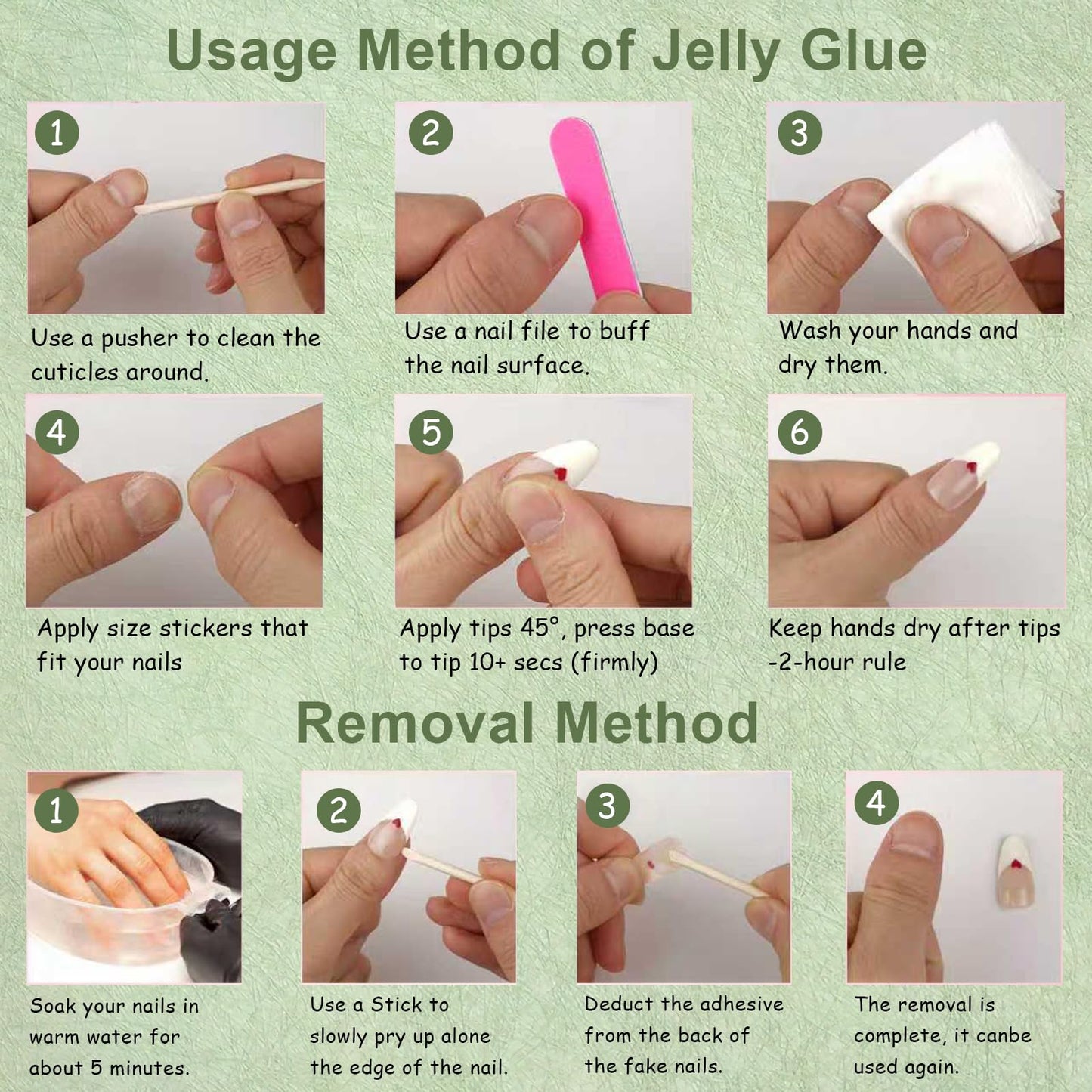 Tesytto Extra Short Press On Nails - Nude Base with Green French Tips & Gold Glitter, Hand-Painted Plaid & Rainbow,Easy to Apply & Remove (Size S)