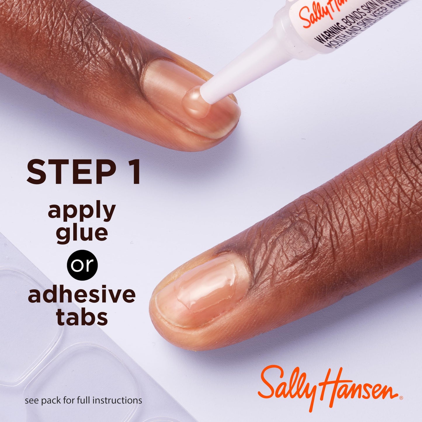 Sally Hansen Salon Effects® Perfect Manicure, Moon-Ami, Press On Nails, Oval Shaped, Non-Damaging Adhesive Tabs, File, and Alcohol Pad Included (Pack of 2)