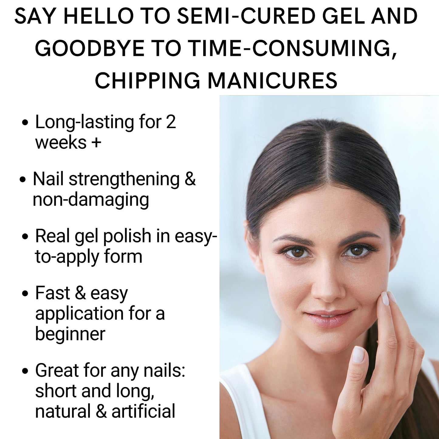 ALICE & BELLA Semi Cured Gel Nail Strips-20 PCS Light Pink French Tips with Rose Gold Bow Salon Quality Nail Gel Stickers, Use with UV Light Lamp, (French Rose Gold Bow)
