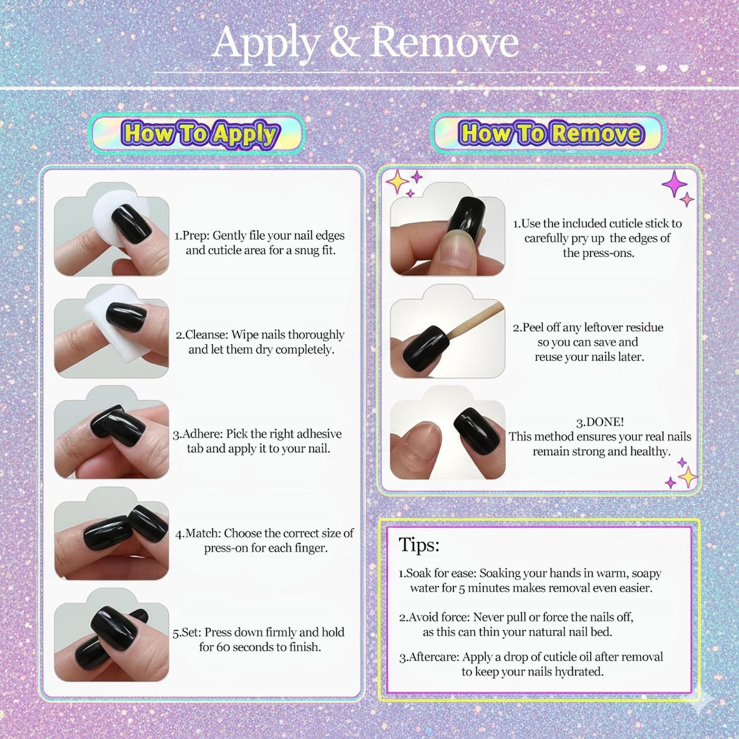 IMSOHOT Short Square Press on Nails - 24Pcs Glossy French Tip Fake Nails with 3D Flower and Rhinestone Accents, Pink Spring Design