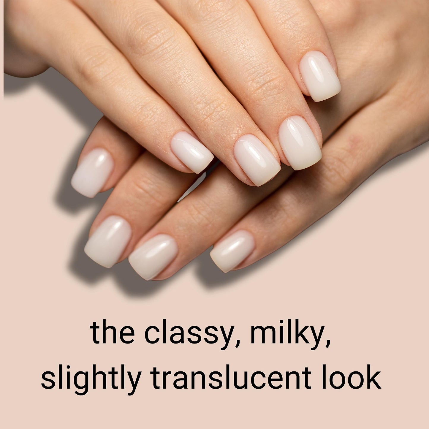 Alice & Bella Nude & Neutral Manicure Kit Bundle - Semi cured gel nail strips duo in Milky White + Pure Strength Clear - mani that works well any outfit & occasion & strengthens your nails