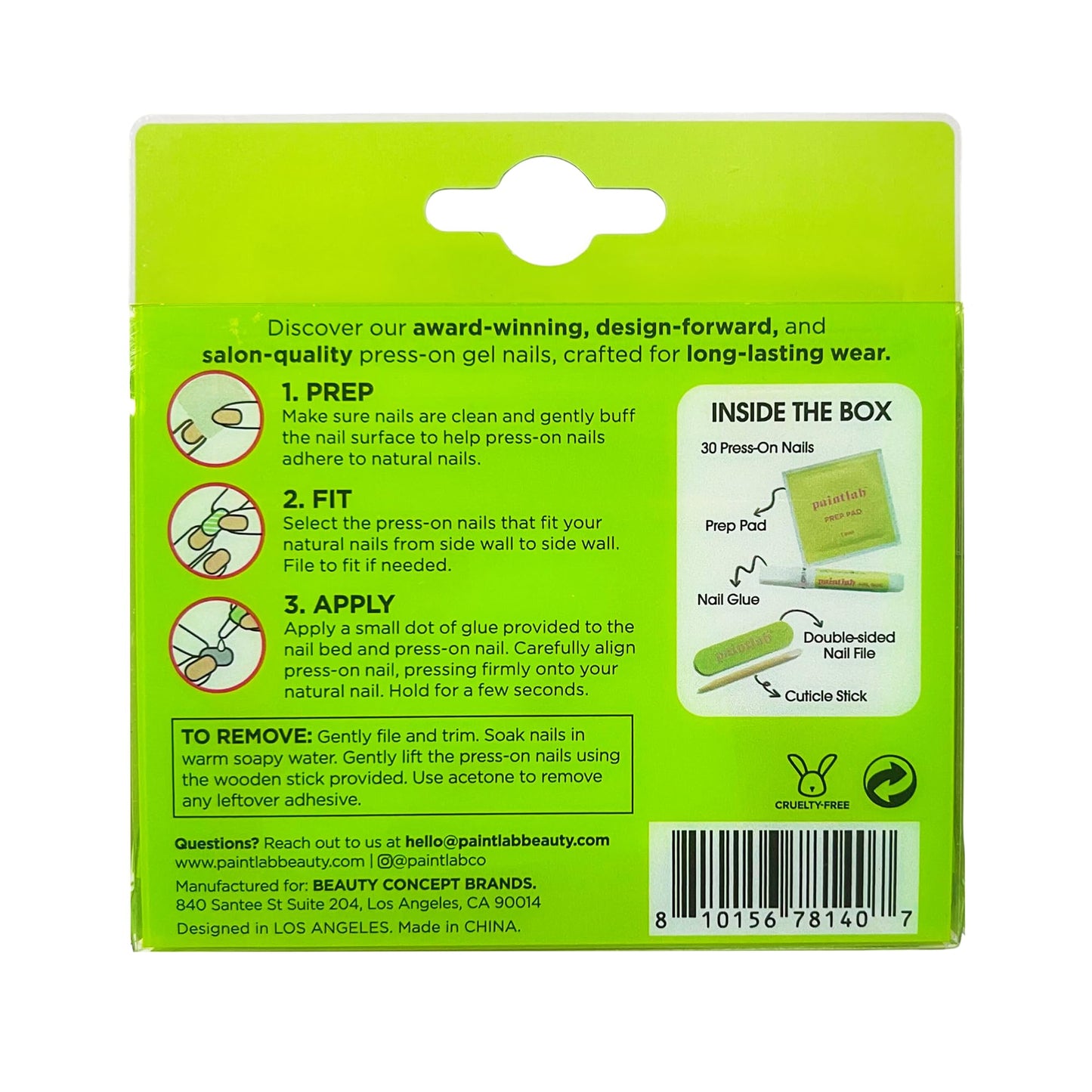 PaintLab Press On Nails - Belle Bows 3D Pearl French Tip Short Almond Fake Nails, 30 Nails in 15 Sizes with Glue, Reusable Salon Quality Press On Nails